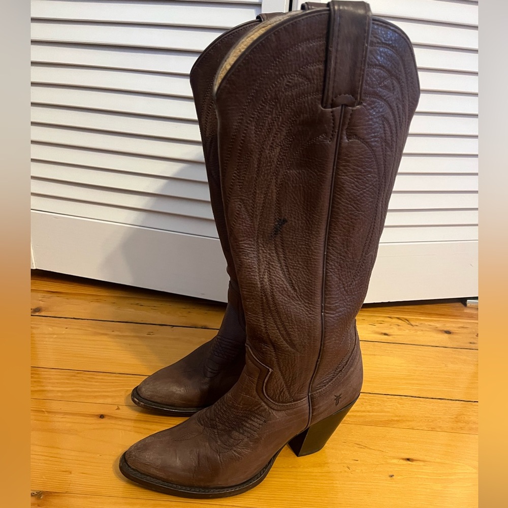 Heeled Frye Cowboy Boots
